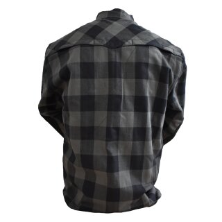 Bores Lumberjack Jacket-Shirt negro / gris para Hombres