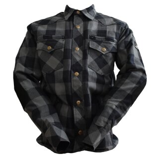 Bores Lumberjack Jacket-Shirt black / grey, men S