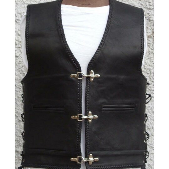 Cha Cha Kutte STEVE Leather vest smooth leather