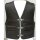 Cha Cha KAI Leather vest smooth leather with piped pockets 50