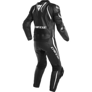 Laguna Seca 4 2pcs leather suit black/black/white