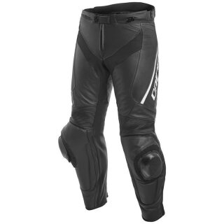 Dainese Delta 3 leather trousers  black / black / white 48