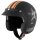 Germot GM 77 Star Jet helmet matt black / orange 2XL