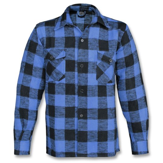 Mil-Tec Lumberjack Shirt black / blue 3XL