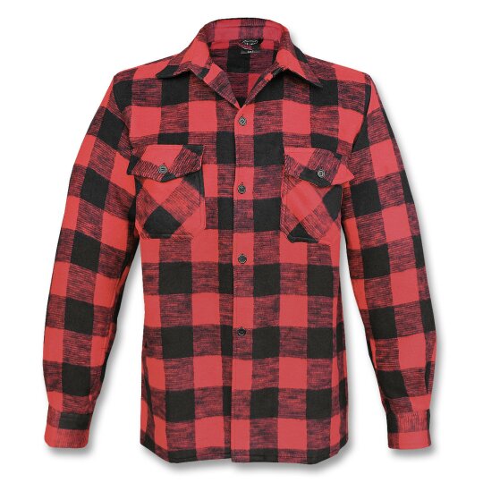 Mil-Tec Lumberjack Shirt black / red