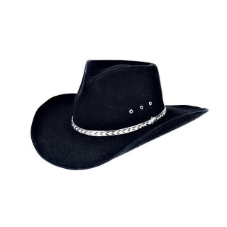 Sombrero de Oeste Kansas negro 54 cm