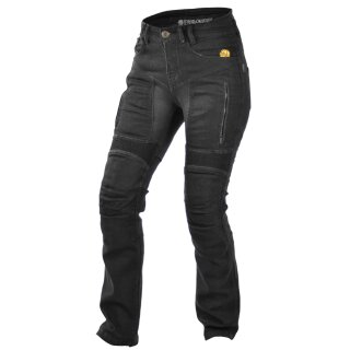 Trilobite Parado Motorrad-Jeans Damen schwarz lang