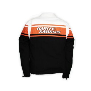 Harley Davidson Drag Strip Chaqueta de mujer negro / naranja