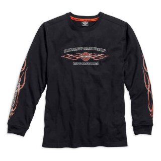 Harley Davidson Sweat-Shirt Pinestripe Flames