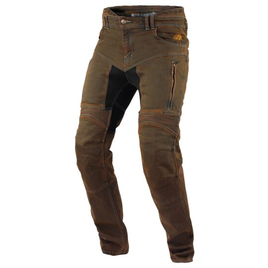 Trilobite Parado jeans moto uomo marrone regolare