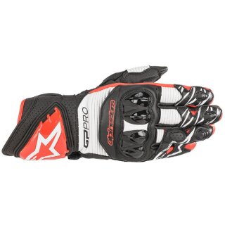 GP PRO R3 glove black / white / bright red