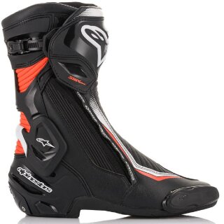 SMX Plus v2 botas de motocicleta negro / blanco / rojo 43