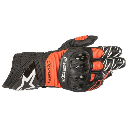 Alpinestars GP PRO R3 Handschuh schwarz / fluo-rot