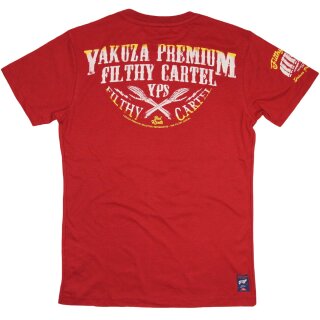 Yakuza Premium Hombre Camisa 2609 rojo XXL