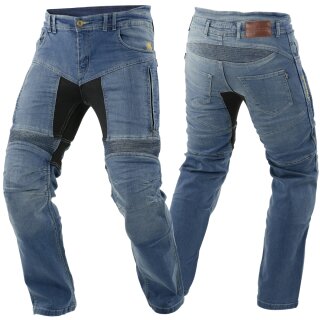 Trilobite Parado Motorrad-Jeans Herren blau kurz