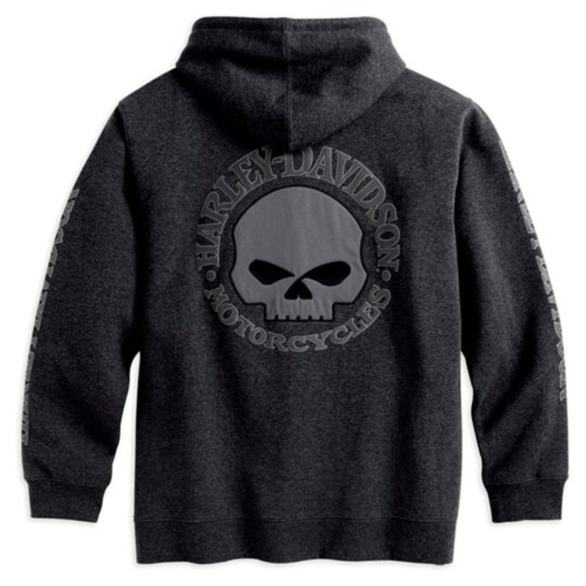 HD Zip Hoodie Skull 2XL