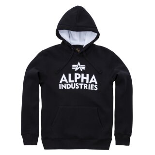 Alpha Industries Foam Print Hoody nero / bianco