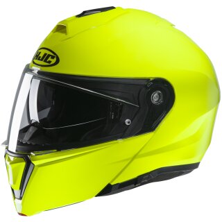 HJC i 90 Solid Fluo Green Flip up helmet
