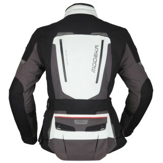 Modeka Viper LT textile jacket lady light grey / dark grey / black 38