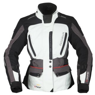 Modeka Viper LT giacca tessile, donne, grigio/nero, 42