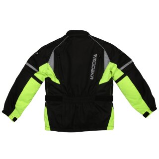 Modeka Tourex II giacca tessile nero / giallo Kids 152