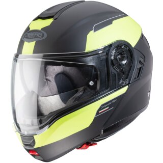 Caberg Levo Prospect Flip Up helmet matt-black / fluo-yellow L