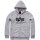 Alpha Industries Basic Zip Hoody grau