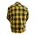 Bores Lumberjack Jacket-Shirt negro / amarillo para Hombres M