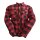 Bores Lumberjack Jacket-Shirt negro / rojo para Hombres