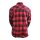 Bores Lumberjack Jacket-Shirt negro / rojo para Hombres 3XL