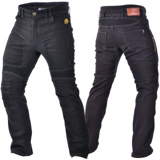 Trilobite PARADO moto jeans uomo nero corto