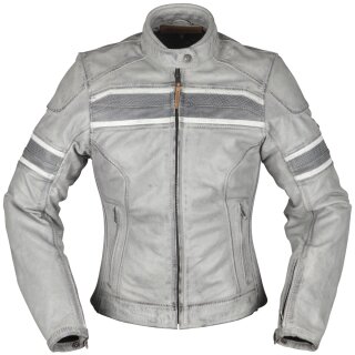 Modeka Iona Lady leather jacket light grey 36