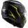 LS2 FF902 Scope Casco plegable Skid negro / amarillo neón XS