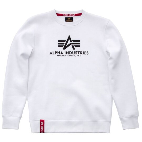Alpha Industries Basic Sweater blanc L