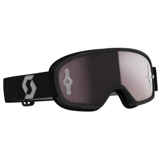 Scott Goggle Buzz MX Pro black / grey / silver chrome works Kids glasses