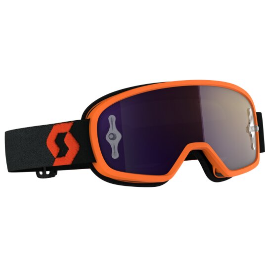 Scott Goggle Buzz MX Pro orange / noir / violet chrome works lunettes enfants