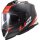 LS2 FF800 Storm Nerve Casque intégral noir mat / rouge