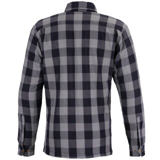 Büse M11 check-cotton shirt grey 2XL