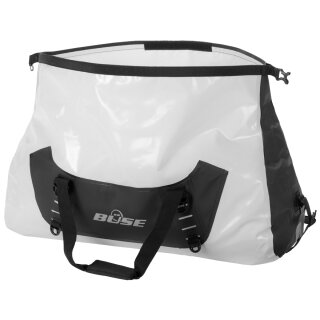 Büse Gepäcktasche schwarz / weiß  50 Liter wasserdicht