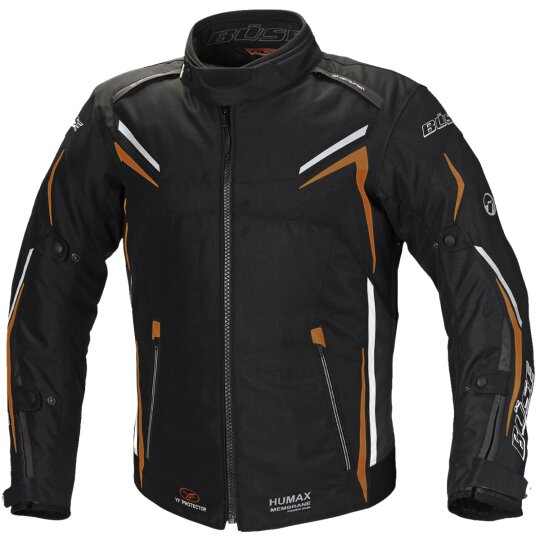 Büse Mugello textile jacket black / orange men