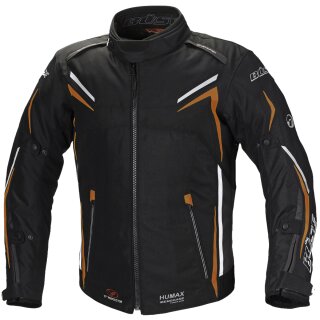B&uuml;se Mugello textile jacket black / orange men