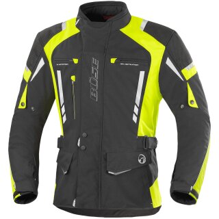 Büse Torino Pro, impermeabile giacca tessile nero / giallo 11XL
