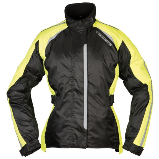 Modeka Viola Dry Lady rain jacket black/yellow 36