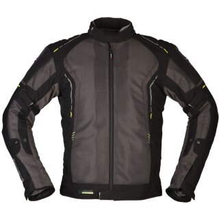 Modeka Khao Air Textiljacke dunkelgrau / schwarz 2XL