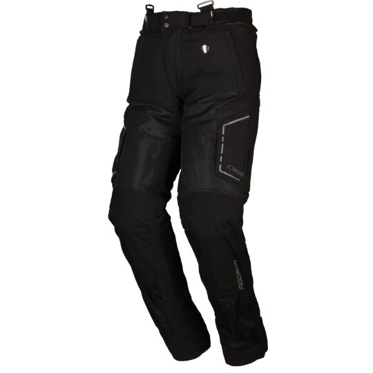 Modeka Pantalones de motocicleta Khao Air negro L-S