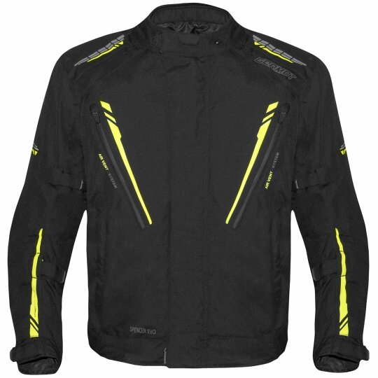 Germot Spencer Evo textile jacket black / yellow BIG SIZE XL