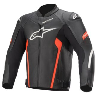 Alpinestars Faster V2 leather jacket men black/red 54