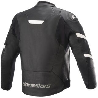 Alpinestars Faster V2 Blouson en cuir homme, noir/blanc