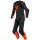 Dainese Laguna Seca 5 1 pieza traje de cuero perf. negro/rojo fluo 50