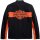 HD Jacke Chest Stripe schwarz / orange 4XL